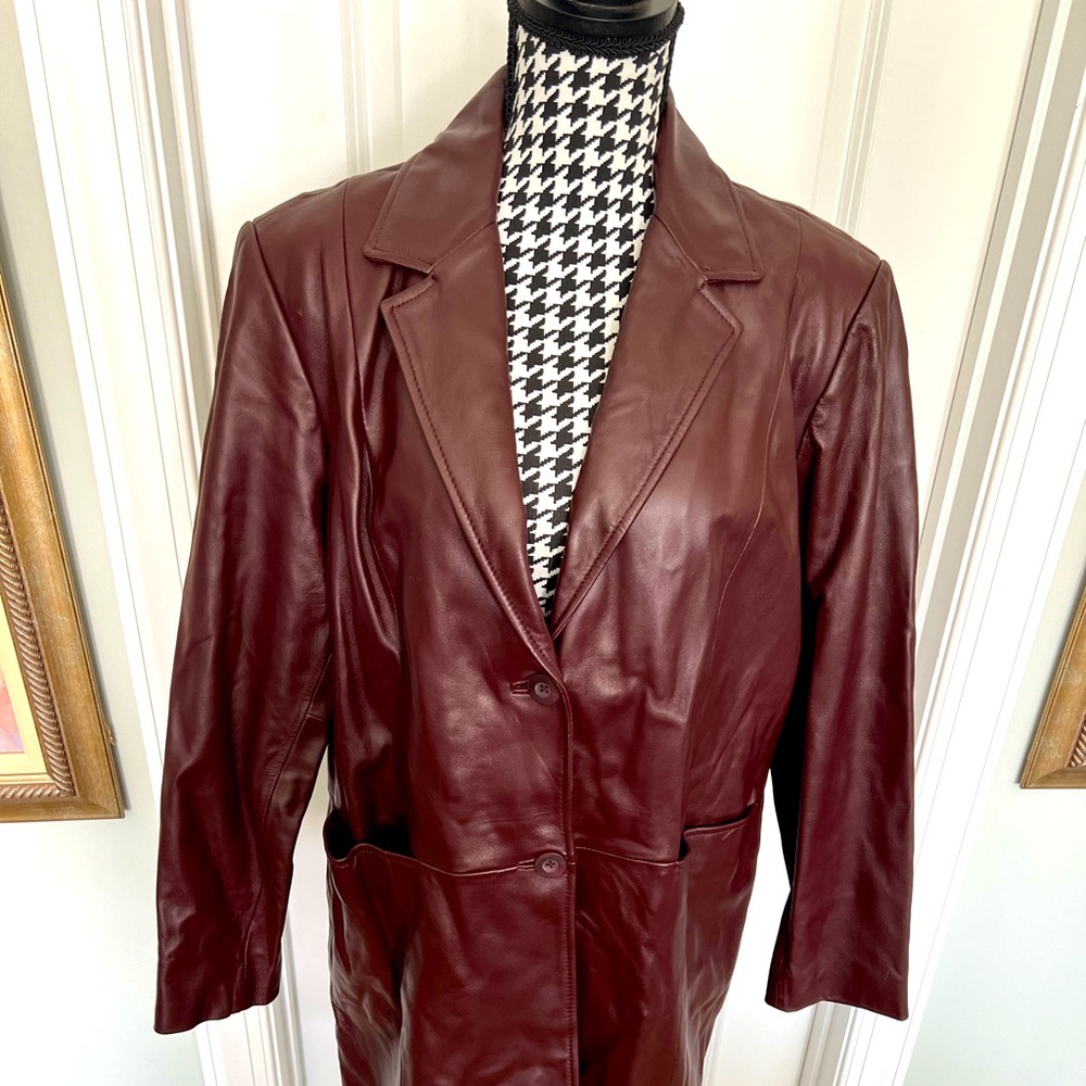 Vintage 3/4 length lamb skin jacket